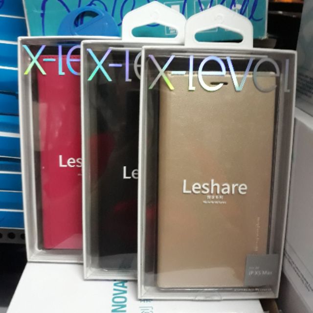 Bao da dạng ví xlevel có khe cắm thẻ ATM iPhone XS MAX