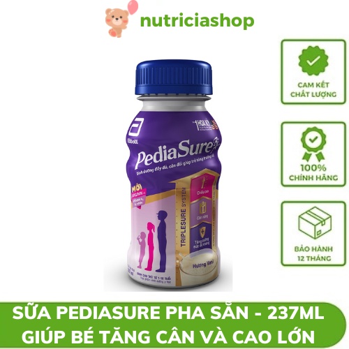 Sữa nước pha sẵn Pediasure hương vani 1 lốc 6 chai