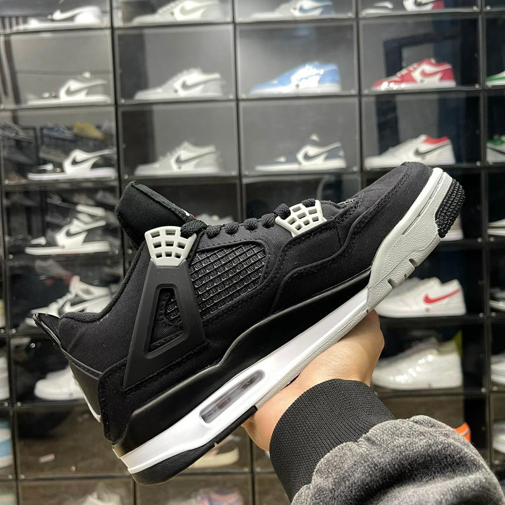 Giày JD4 Retro SE Black and Light Steel, AJ4 Đen Xám - Than.Shoes