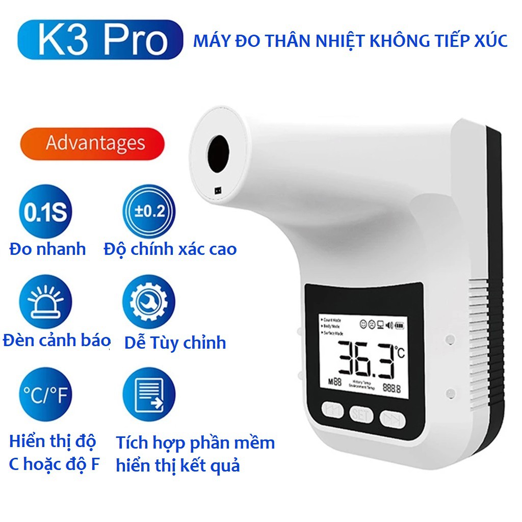 Máy đo thân nhiệt thông minh K3 Pro