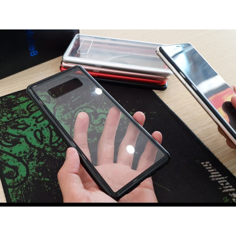 Ốp lưng kính cường lực hít nam châm siêu chịu lực Samsung Note 8