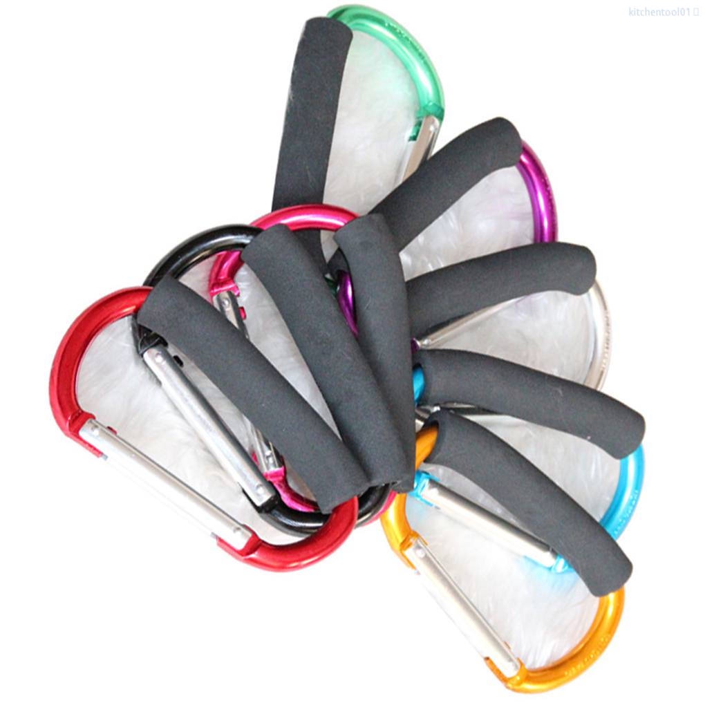 Móc khóa chữ D bằng hợp kim nhôm có tay cầm size lớn màu sắc ngẫu nhiên