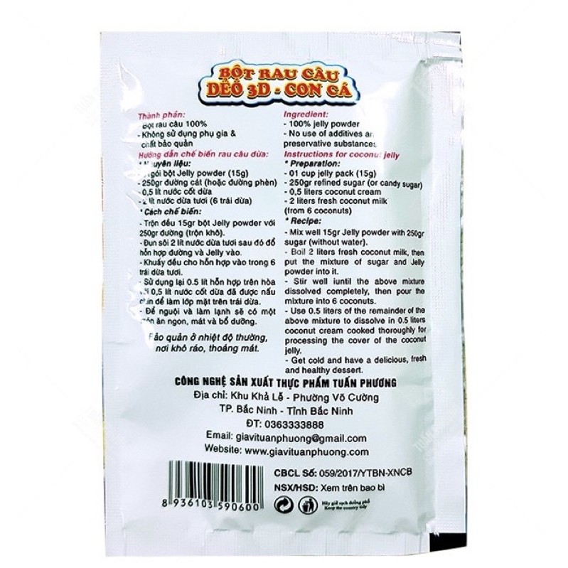 [ Sỉ - Lẻ ] Bột rau câu con cá dẻo | BigBuy360 - bigbuy360.vn