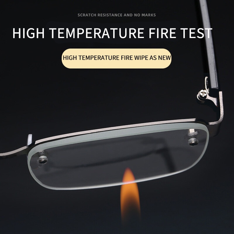 Kính Đọc Sách Không Viền Gọng Kim Loại Thoải Mái Thời Trang