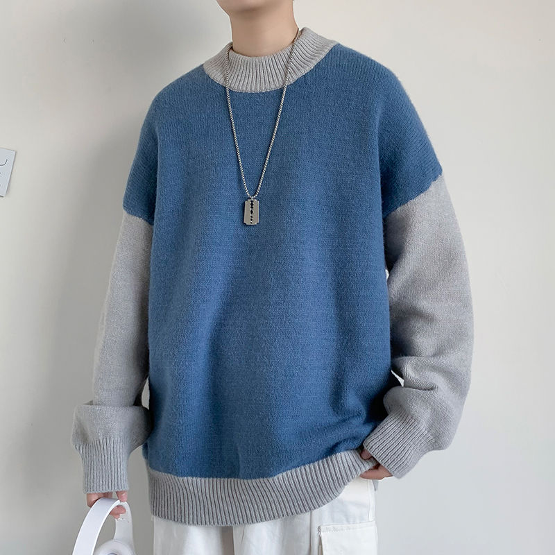 Áo sweater cổ tròn tay dài 3 màu tùy chọn size M-XXL phong cách Hàn Quốc dành cho nam