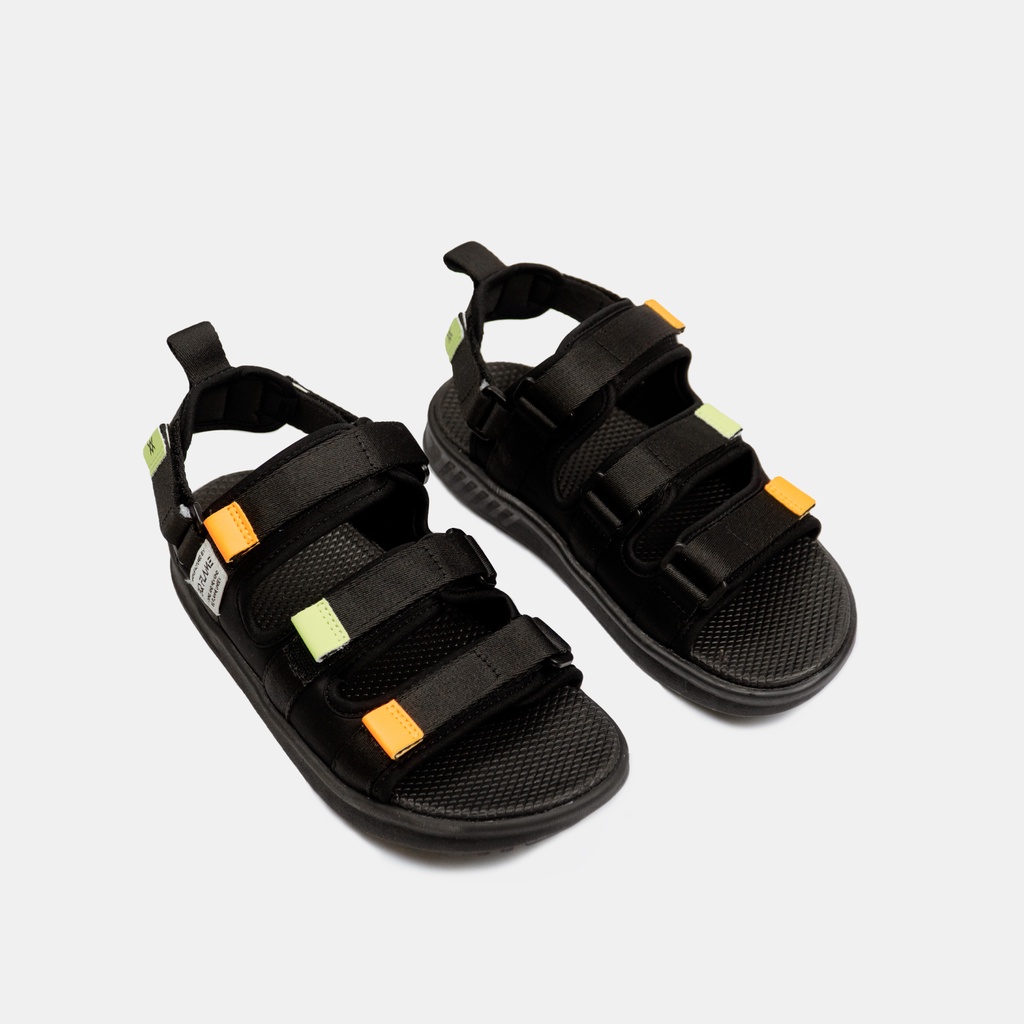 Giày sandal đi học đế bằng 3 quai ngang SD BQ028