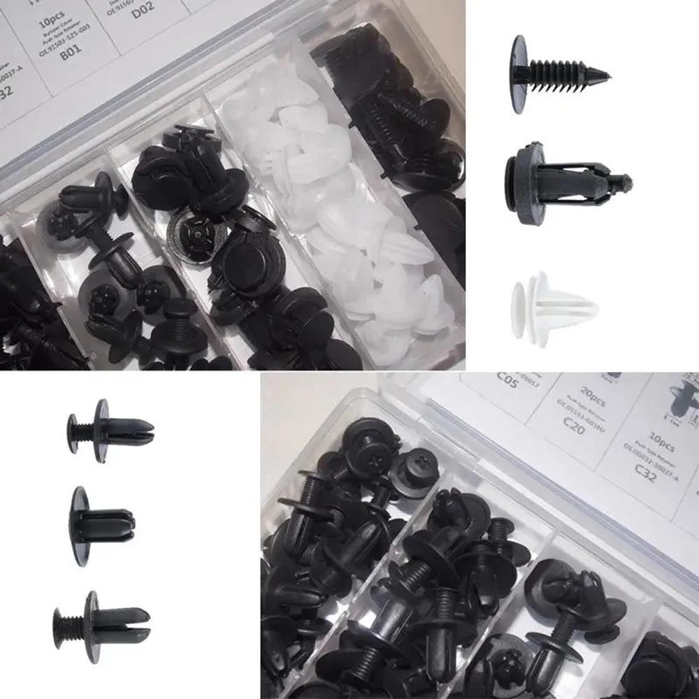 FENDER Set 100 Đinh Tán Nhựa Phụ Tùng Cao Cấp Cho Xe Ô Tô