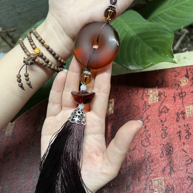 Dây Treo Ô Tô , Khánh Treo Xe Phong Thủy Cầu May Mắn , Bình An