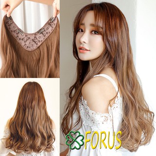 Tóc kẹp V xoăn dài 45cm 💖FREESHIP💖 kẹp tóc giả chữ U, kẹp U tóc giả,  kẹp tóc giả nữ, tóc kẹp giả Sỉ 55k