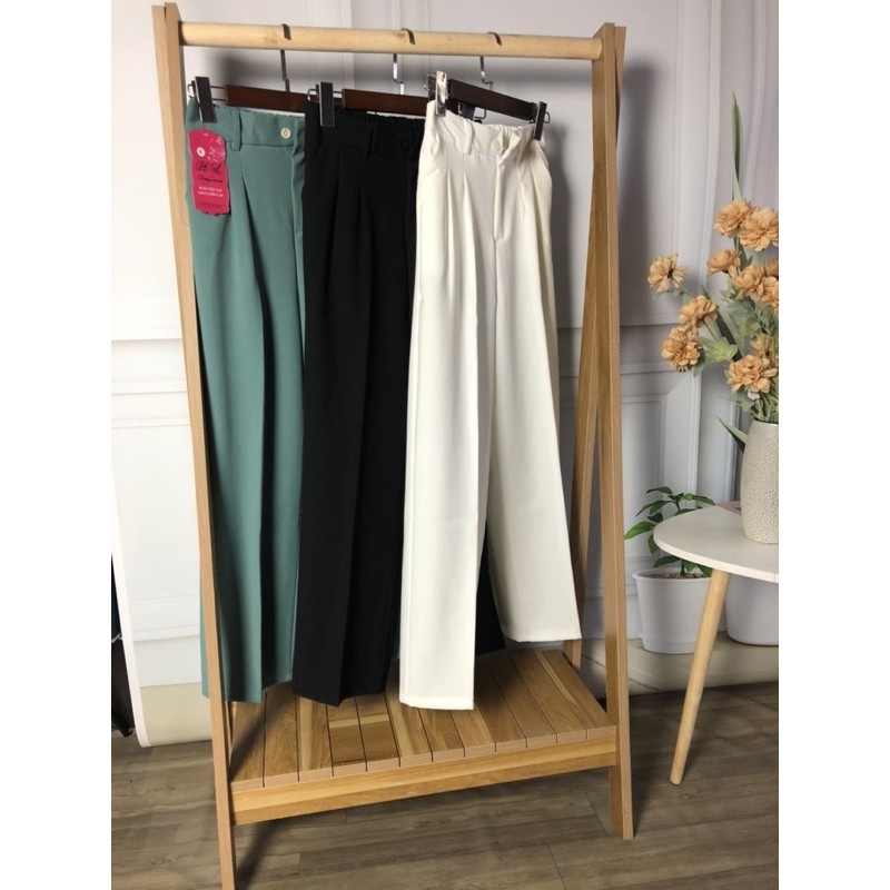 Quần Ống Rộng Culottes Ulzzang Chất Vải Ruby Xuất Hàn Cao Cấp, Mặc Tôn Dáng Cực Xinh