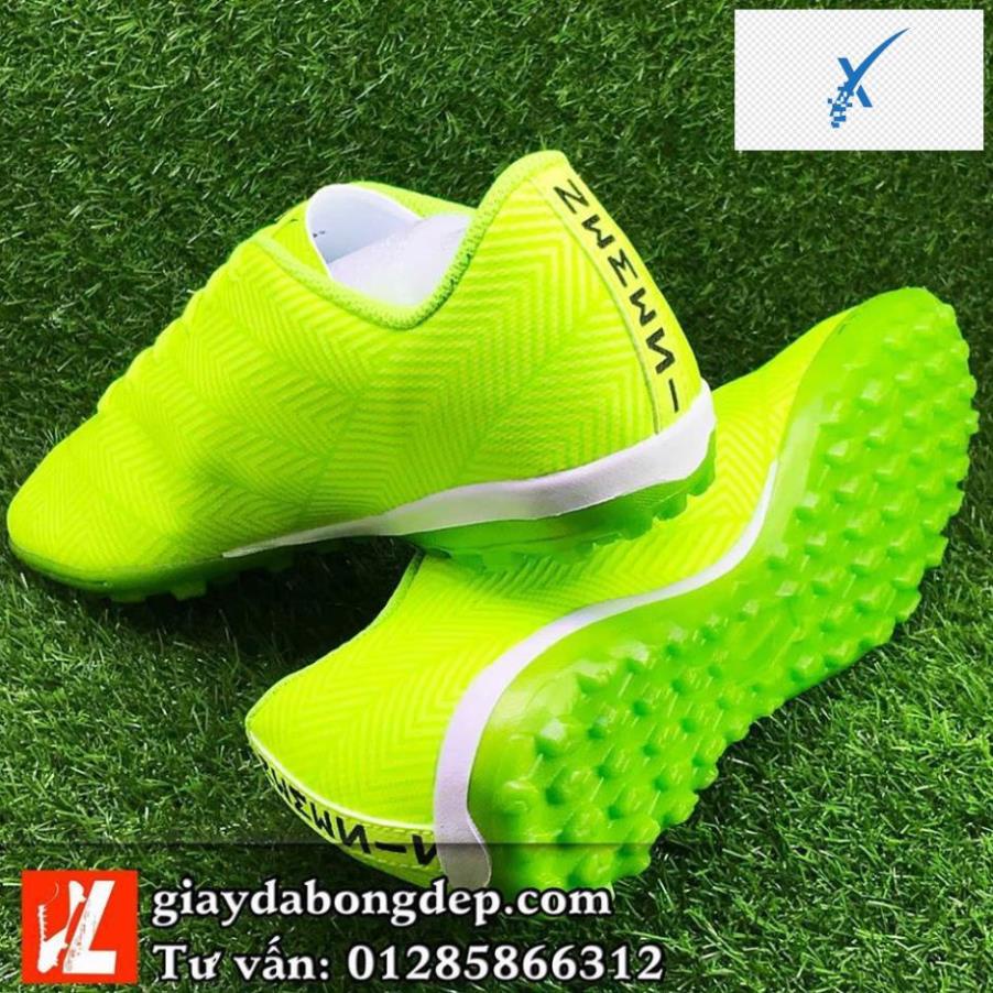 ️🏀 Giày đá bóng giày đá banh NEMEZIZ MESSl xanh chuối dạ quang, đã khâu mũi, siêu nhẹ và bền -JH*( ️🏀