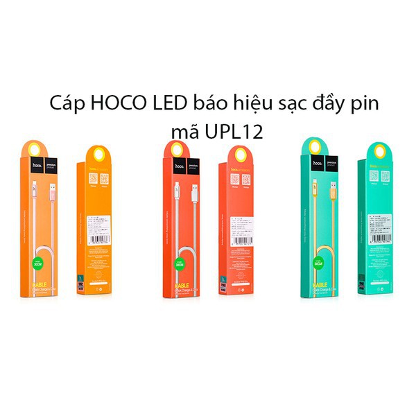 Cáp Sạc Lightning Hoco UPL12 LED Chính Hãng Cho IPad Pin Dự Phòng Cáp Sạc Tai nghe Bluetooth Airpod I12 IPhone - Shin