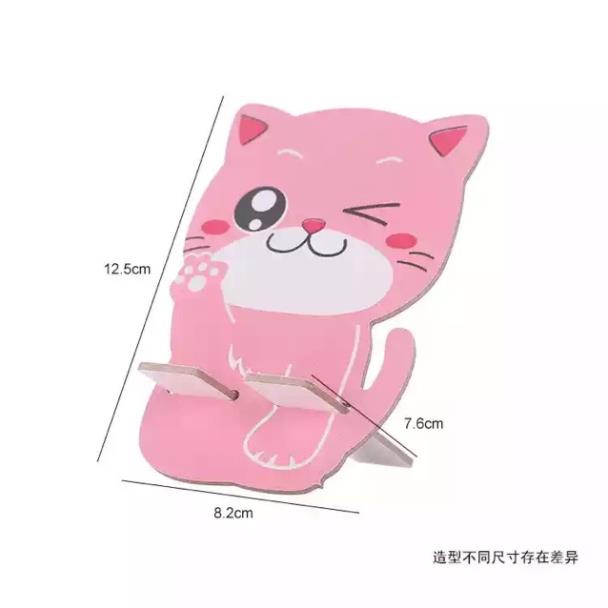 Giá đỡ điện thoại để bàn bằng Gỗ Dễ Thương - Giao ngẫu nhiên