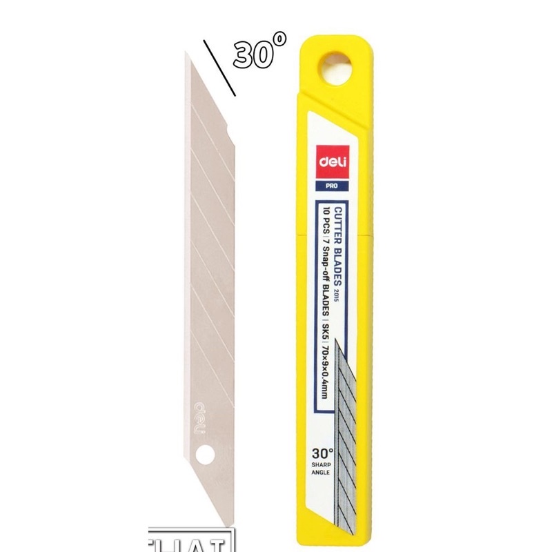 Lưỡi dao rọc giấy Deli 30 độ 2015