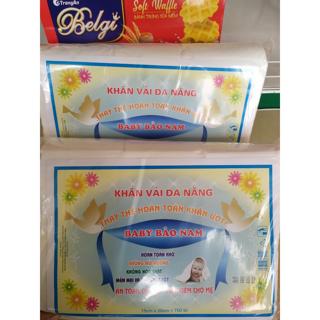 Khăn vải khô đa năng Bảo Nam bịch 400g