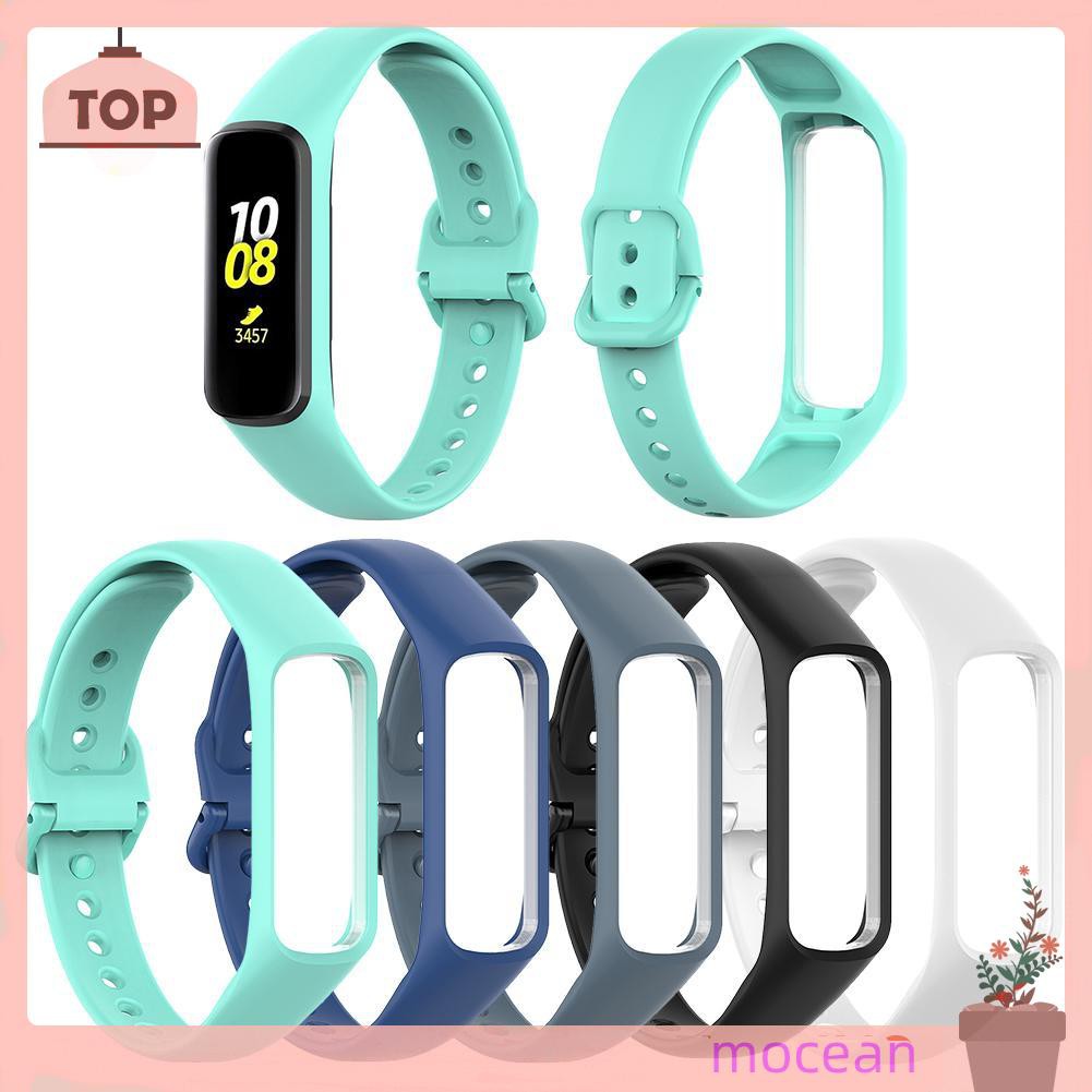 Bộ Dây Đeo Silicone + Khung Cho Đồng Hồ Thông Minh Samsung Galaxy Fit-E Sm-R375