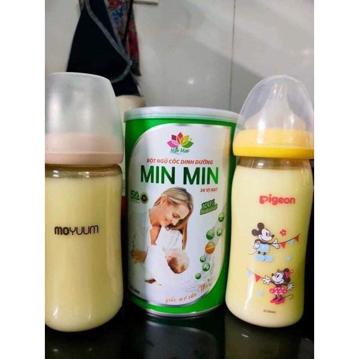 [COMBO 3 Hộp] Bột Ngũ Cốc Lợi Sữa Min Min 30 Loại Hạt - Ngũ Cốc MinMin Hộp Xanh