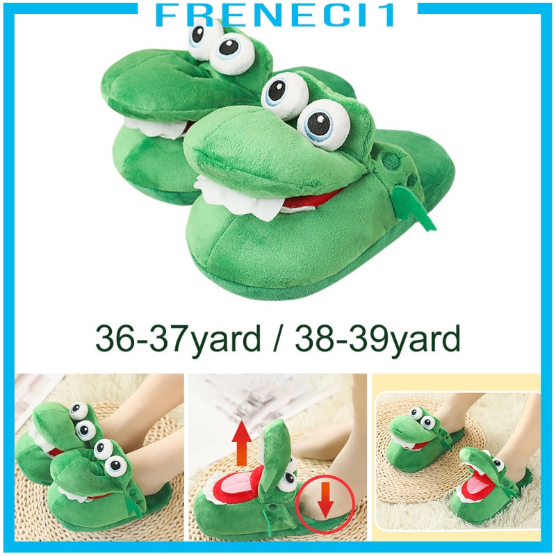 Dép Đi Trong Nhà Ấm Áp Mùa Đông Hình Cá Sấu