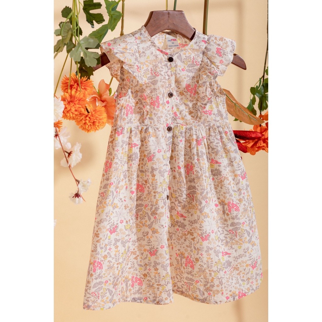 [LITTLE PINK] CATALINA DRESS - Váy thô hoa nhí lót chân váy bé gái