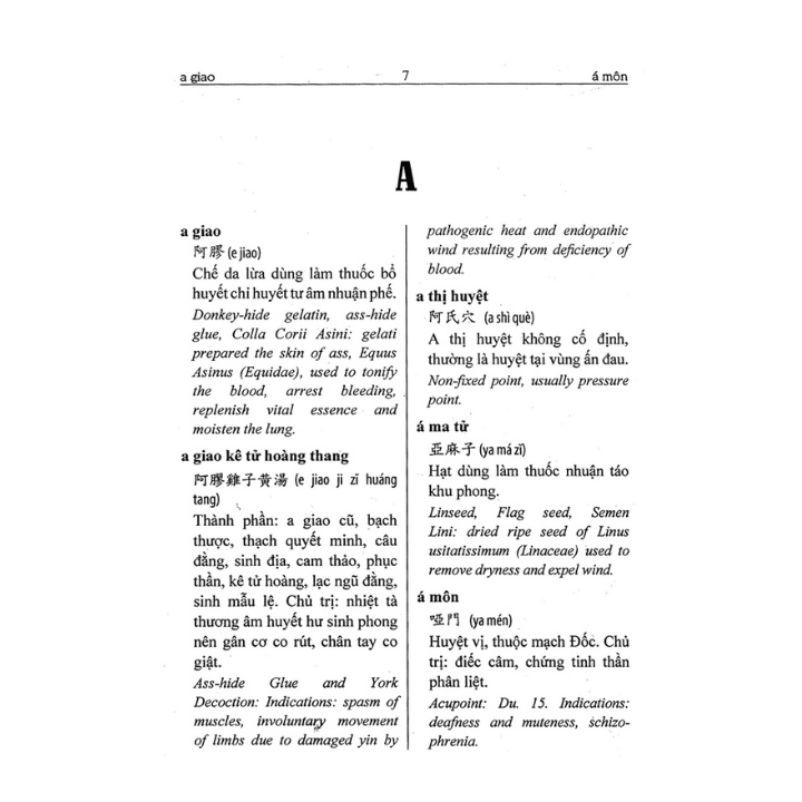 Sách - Từ Điển Đông Y (Hán - Việt - Anh)
