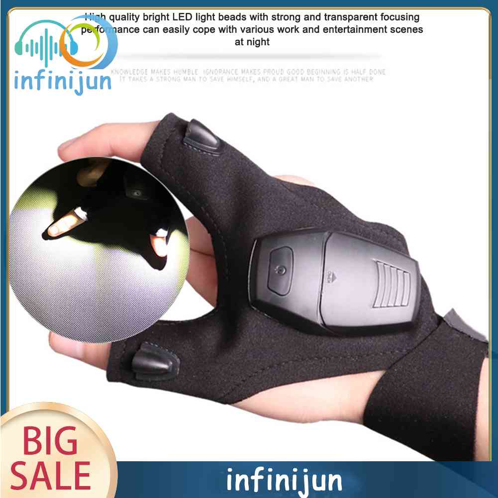 Găng Tay Câu Cá Có Đèn LED