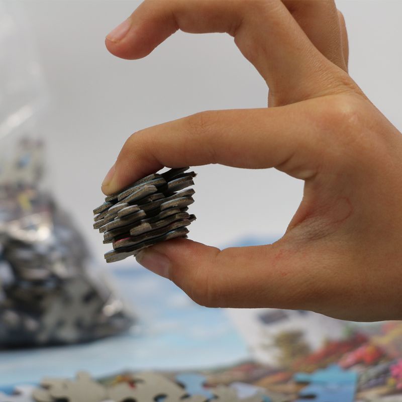 Bộ Đồ Chơi Xếp Hình 1000 Mảnh Họa Tiết Hành Tinh Rừng Cây Bằng Giấy Dùng Giáo Dục Sớm Cho Bé