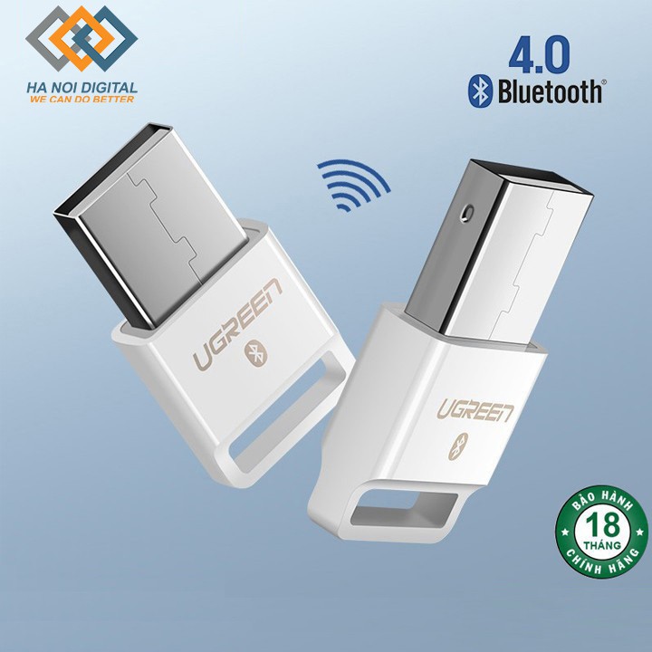 Usb Bluetooth 4.0 Chính Hãng Ugreen US192-30443-30524 - Chuyên Dùng Để Kết Nối Máy Tính Với Phím,Chuột, Tai nghe, Loa...