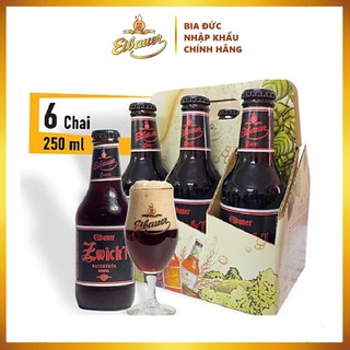 Lốc 6 Chai Bia Đức Thầy Tu Eibauer Đen 6.7% 250ml | Bia Đức Nhập Khẩu Chính Hãng - Hương Vị Bia Đen Độc Tôn