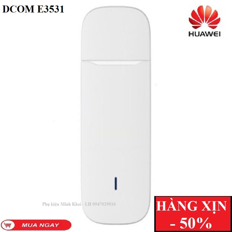 Dcom 3G Huawei E3531 Dùng Sim 3G 4G Tốc Độ Vào Mạng Cực Cao Mạng Ổn Định Siêu Bền Chuyên Dùng Đổi IP