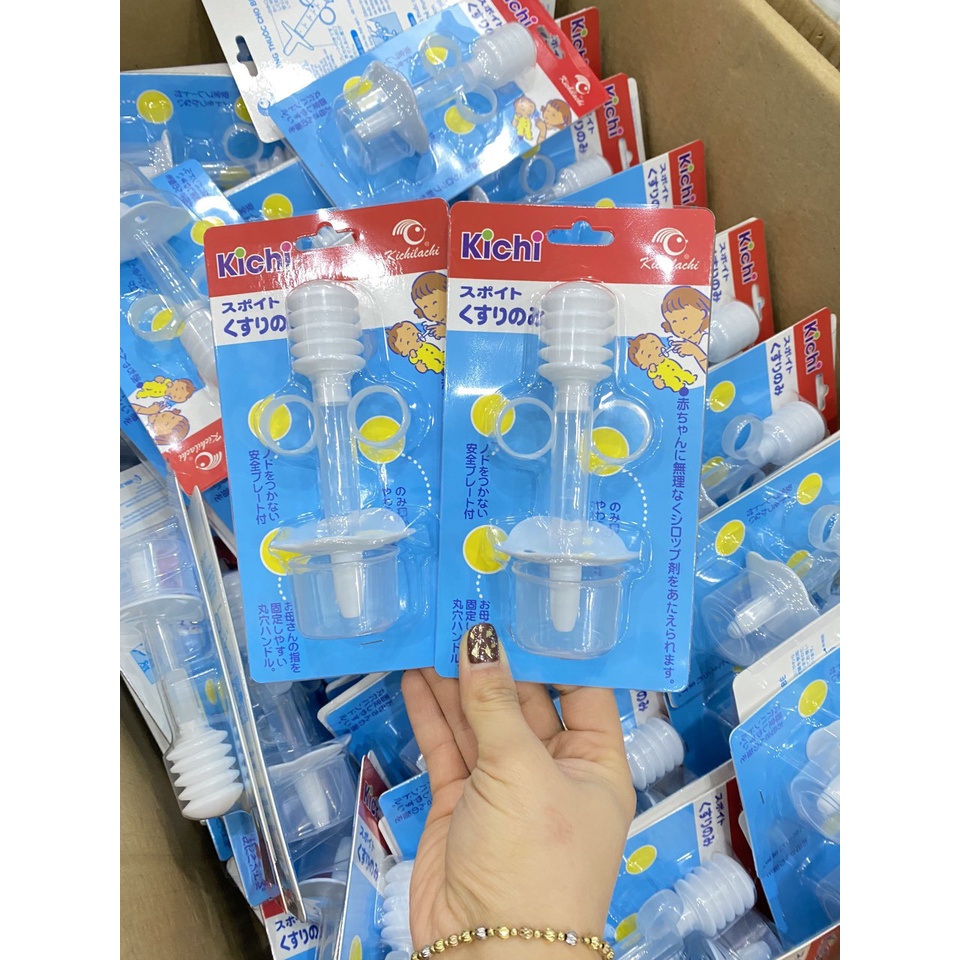 Ống bón thuố.c Kichi cho bé, dụng cụ bón thuố.c cho bé