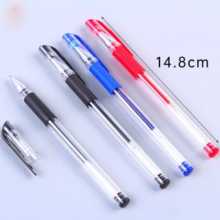 Combo 10 Bút bi nước văn phòng mực trơn 0.38mm mực đều đủ màu xanh đen đỏ