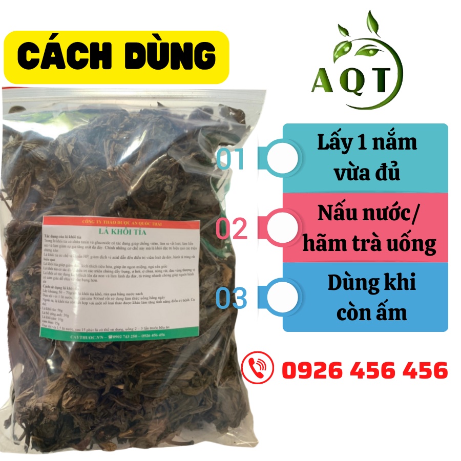 1KG Lá Khôi Tía (Khôi Nhung) Khô, Sạch Hỗ Trợ Đau Dạ Dày, Viêm Loét Dạ Dày, Lá Khôi Hàng Chuẩn Loại 1