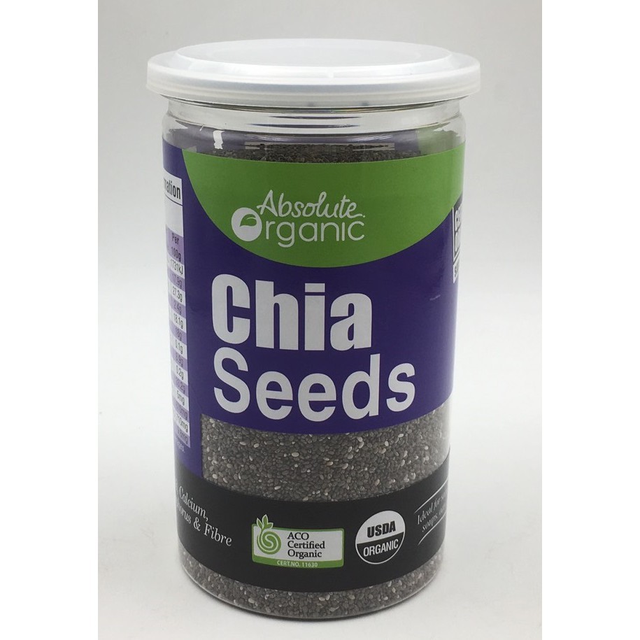 Hạt Chia Đen Absolute Organic Của Úc 500gr - Hũ Tím