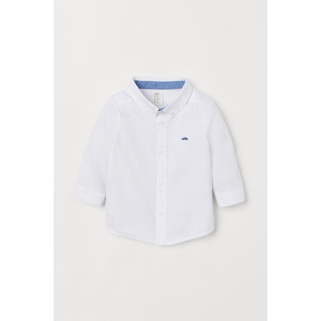 Áo sơ mi trắng cho bé yêu HM US/UK size từ 4-6m đến 3-4y