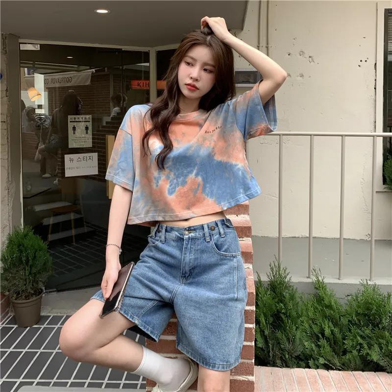 [X&L] Áo thun nữ tay ngắn   hot girl xu hướng áo blouse ngọt ngào  Áo Croptop