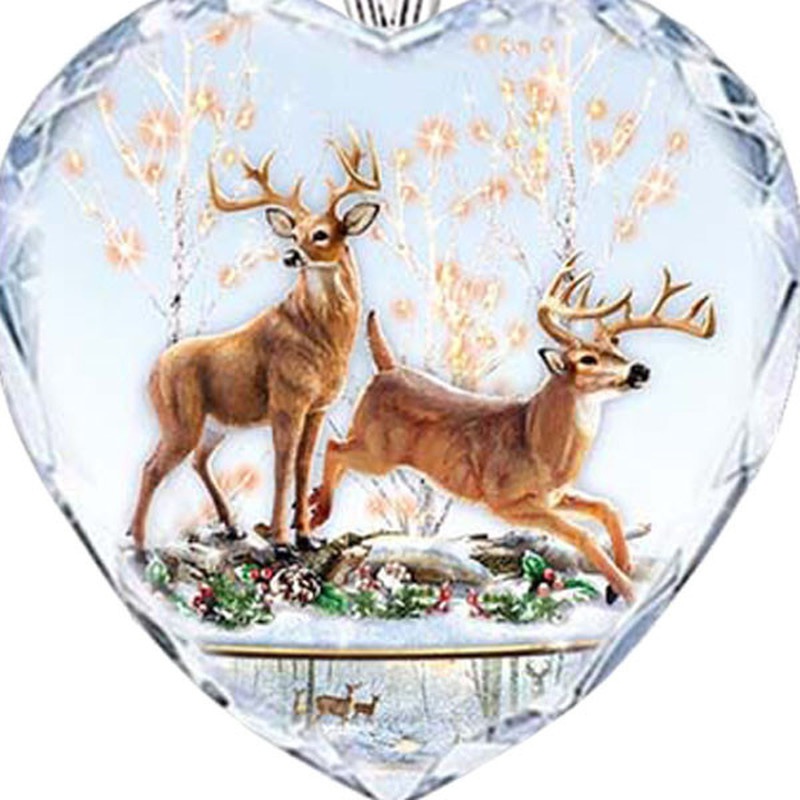 Vòng cổ Mặt Hình Tuần Lộc Đính Đá Pha Lê Tự Nhiên Thời Trang Mới Cho Nữ