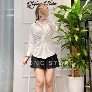 Áo sơ mi xoắn kiểu