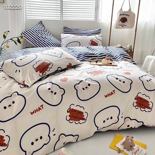 Bộ Drap - Chăn Phao Cotton Poly Gấu Béo