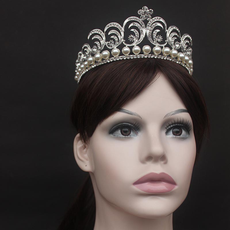 Băng đô cài tóc hình vương miện cho cô dâu