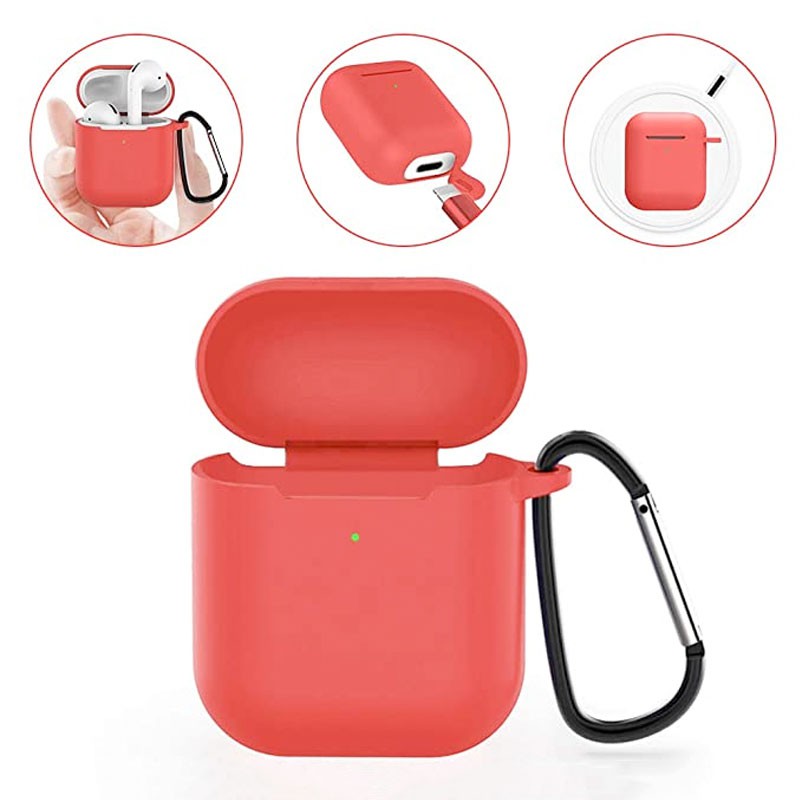 Case Airpods trơn chất liệu silicon dẻo, vỏ ốp đựng bảo vệ tai nghe bluetooth Airpod 1/2