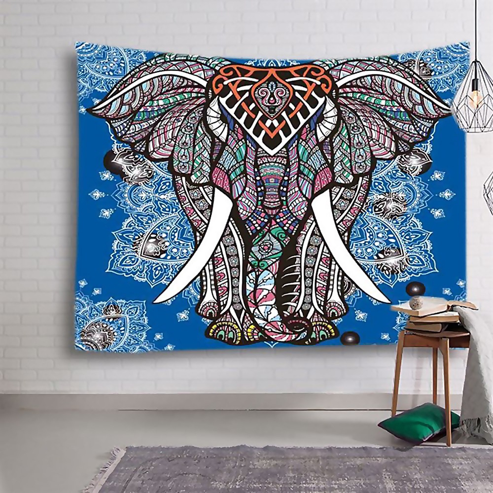 Tranh vải treo tường trang trí họa tiết hoa Mandala phong cách Bohemia