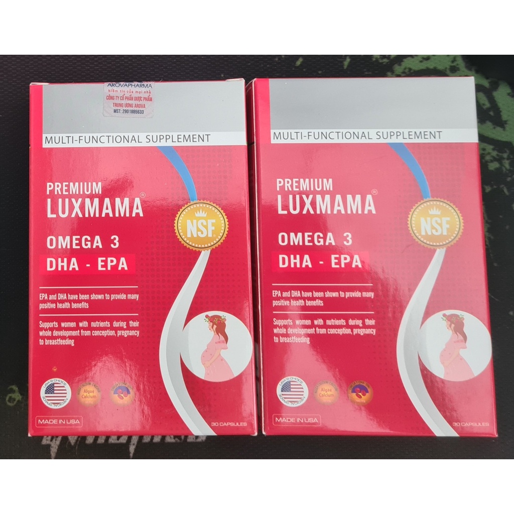 Premium Luxmama (Hộp 30 viên) của Mỹ - Cung cấp vitamin và khoáng chất cho phụ nữ có thai và đang cho con bú