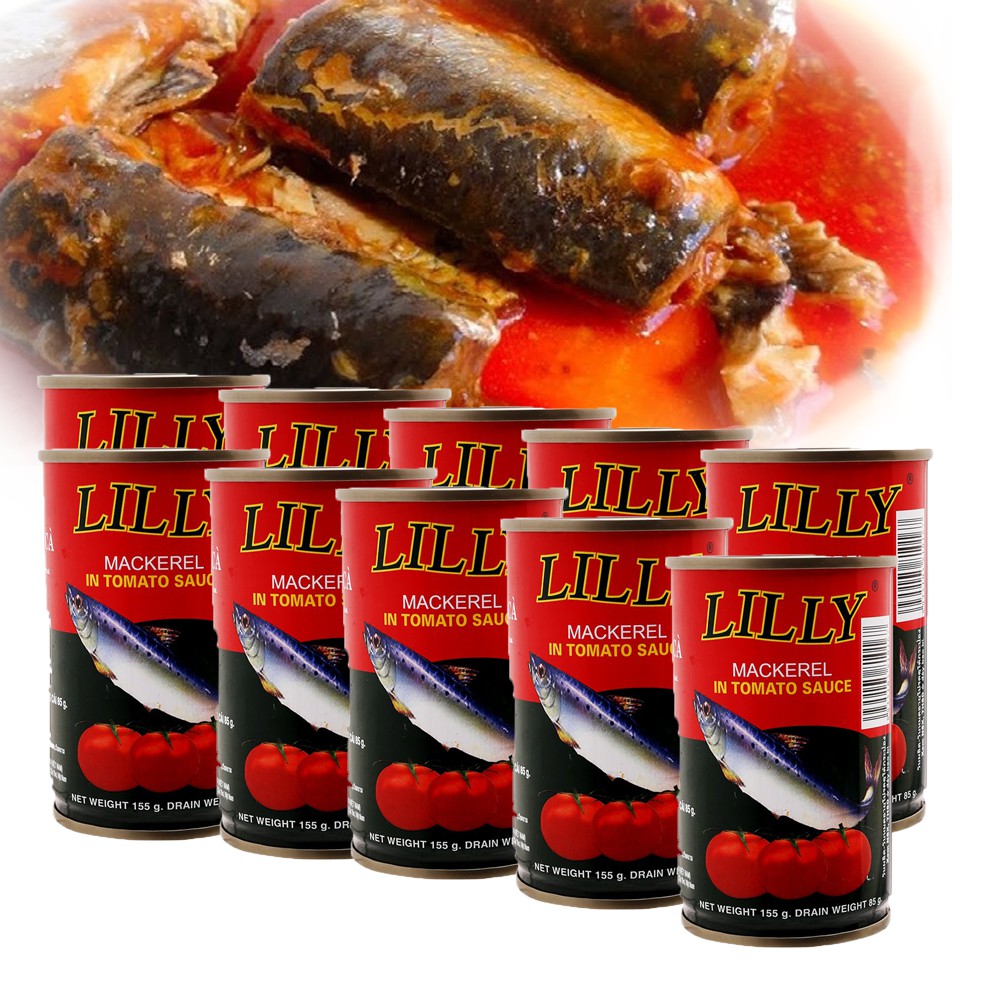 Combo 10 Cá nục sốt cà Lilly 155g (Date 2024)