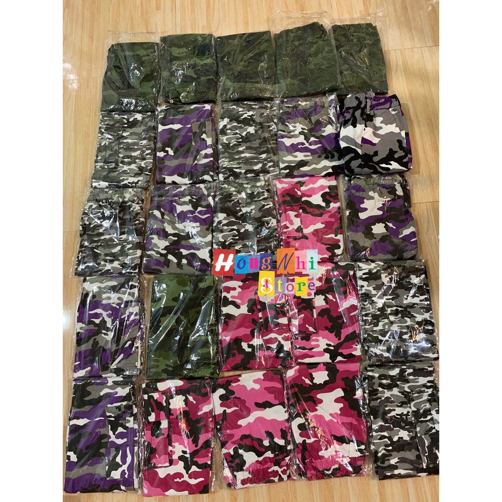 QUẦN KAKI LÍNH 2 TÚI -  QUẦN CAMO BOX PANT UNISEX MÀU TRẮNG ĐEN - MM