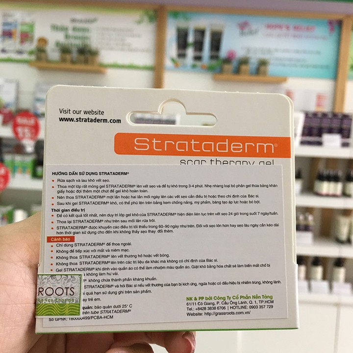 Gel Strataderm Thụy Sĩ hỗ trợ giảm và làm mờ sẹo 5g, 10g, 20g