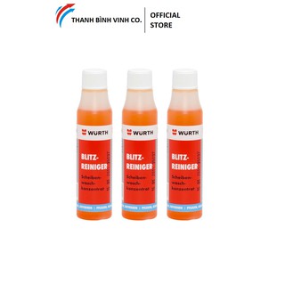 Bộ 3 Chai Nước Rửa Nhanh Kính Lái Wurth (Rapid Windscreen Cleaner W-2333) 32ml/ chai