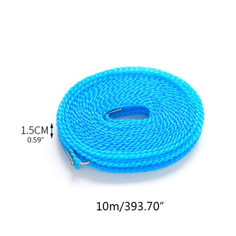 Cuộn Dây Phơi Quần Áo Chống Gió Hình Chữ Nhật Dài Không Cần Buộc Dây