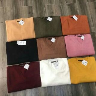 ÁO LEN CỔ TIM LÔNG THỎ