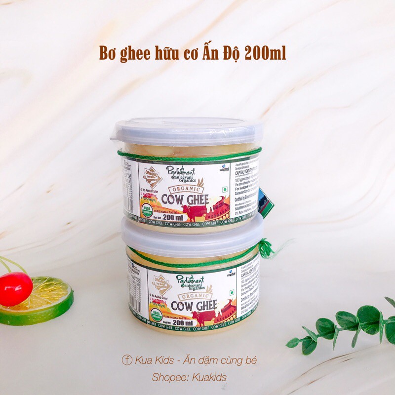 Bơ ghee hữu cơ Ấn độ 200ml