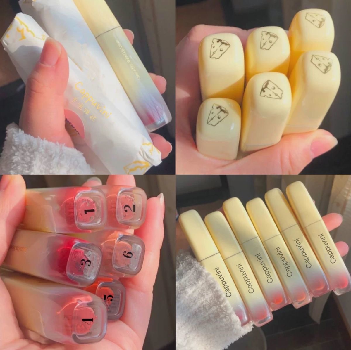 💄[Hàng mới về] Son kem lì Cappuvini chất nhung tinh tế không khô môi Cheese lip glaze🧀🍰